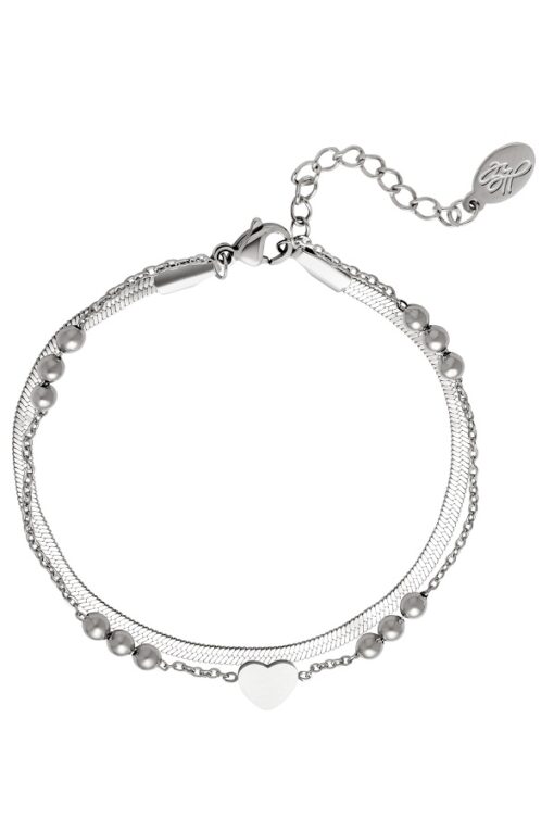 Meerlaagse RVS armband