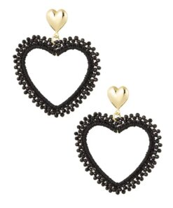 Hartvormige oorbellen - 2 kleuren -