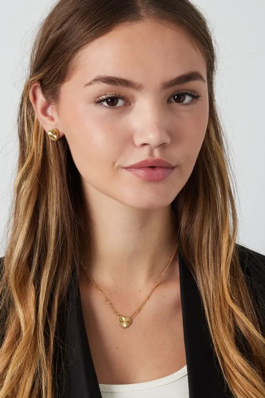 Ketting Hart met bolletjes in Goud of Zilver - Afbeelding 5