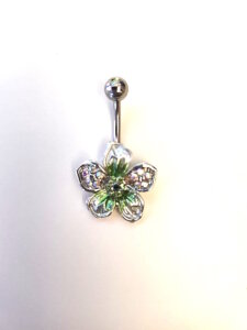 Navelpiercing bloem