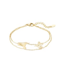Armband vogels - in goud of zilver