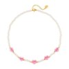 Kinderketting pareltjes met hartjes