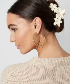 Haarclip met bloemen - in diverse kleuren