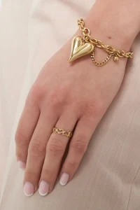 Love all over ring - zilver en goud -