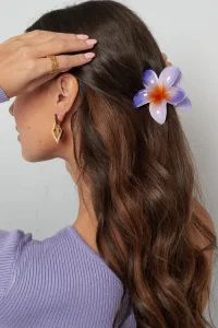 Haarclip Hawaii bloem - in diverse kleuren -