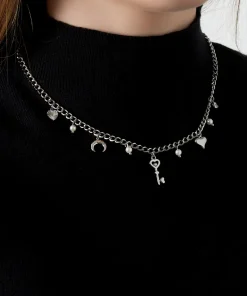 Ketting key to my heart - goud of zilver -