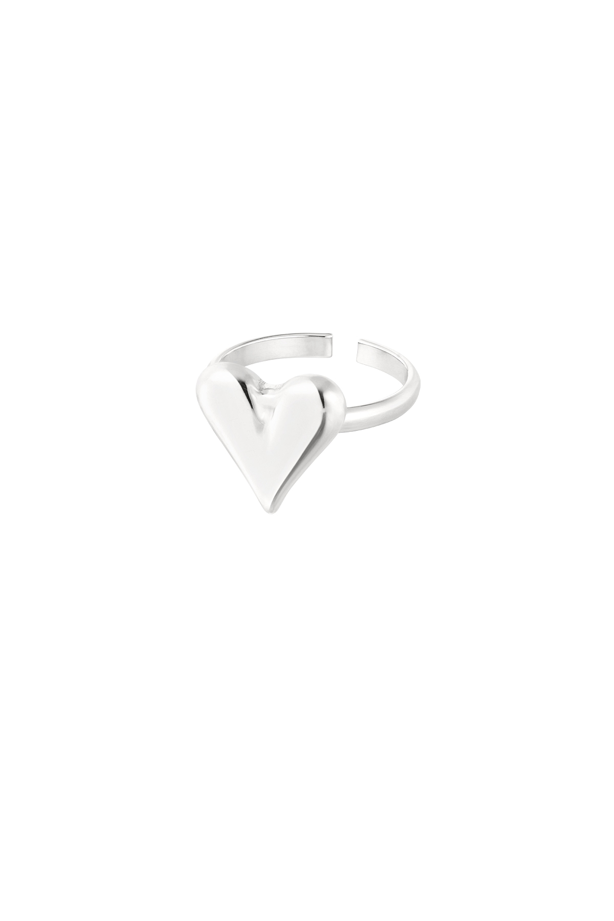 Classy hartjes ring - goud of zilver - - Afbeelding 4