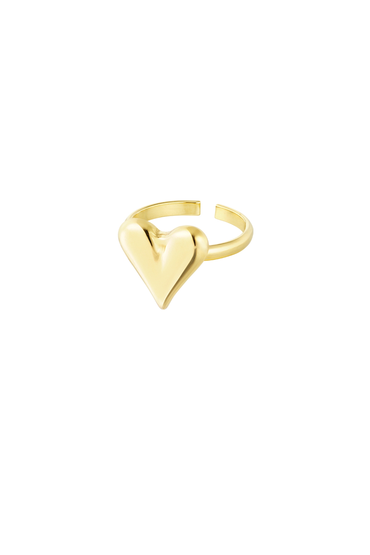 Classy hartjes ring - goud of zilver - - Afbeelding 2